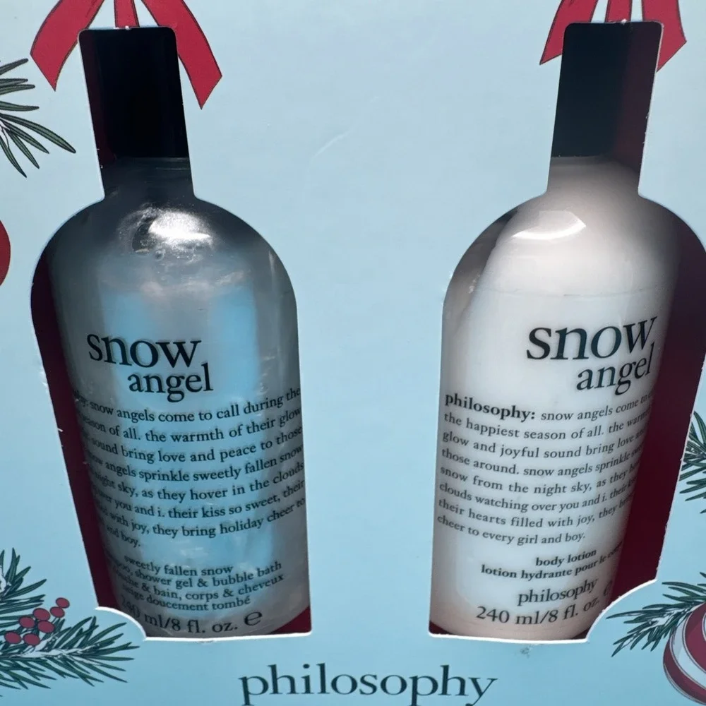Philosophy Snow Angel Shampoo Shower Gel & Body Lotion Duo Bath Gift Set Travel